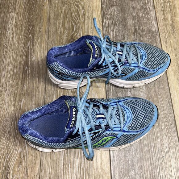Saucony Cohesion 8 Womens US Size 9.5 Athletic Running Sneaker Shoes Blue Green - Picture 2 of 12